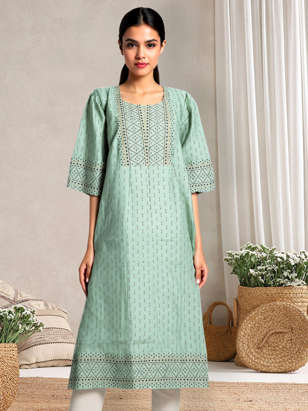 Picture of The Effortless Classic Printed Kurta